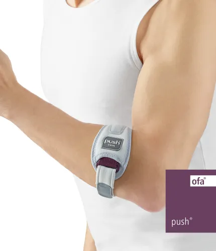 Ellenbogenbandage Push Med Epi grau-aubergine universal