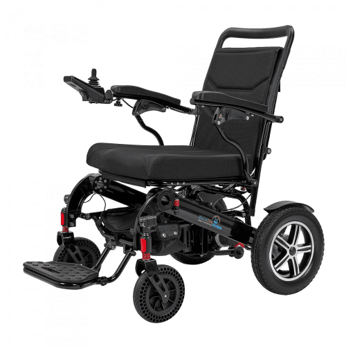 Elektrorollstuhl Elchtec Panda faltbar, schwarz, Sitzbreite 48cm