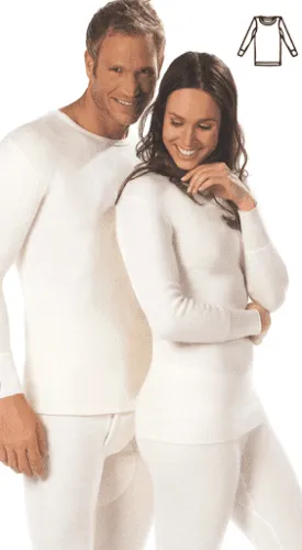 Wärmewäsche Classic Herren-Hemd, 1/1 Arm 50% Angora natur