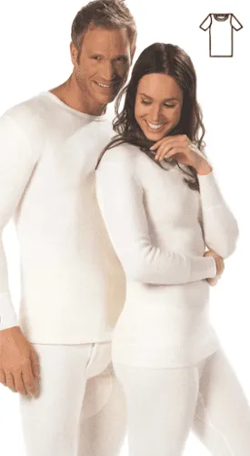 Wärmewäsche Classic Herren-Hemd, 1/2 Arm 50% Angora natur