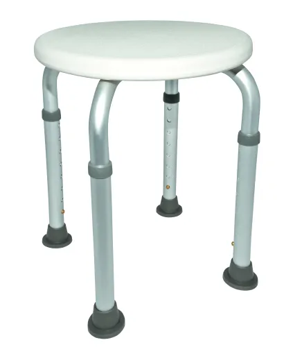 Duschhocker EXTRA 8-fach höhenverstellbar, weiß