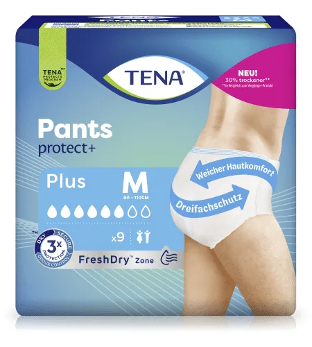 Einweghose TENA Pants PROtects Plus M Hüftumfang 80 bis 110 cm(1 Karton: 4 x 9 Stück)