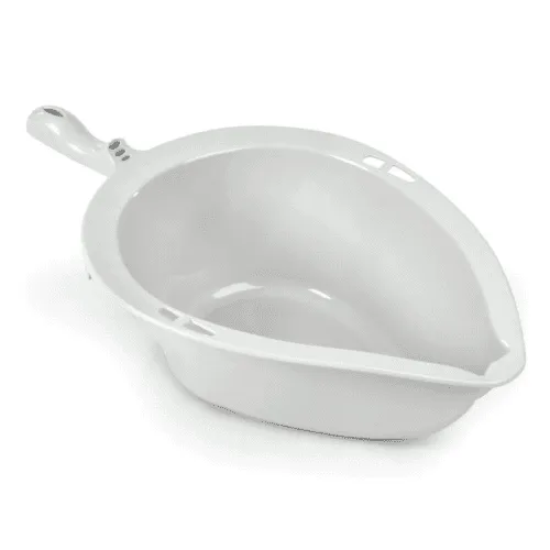 Becken mit Deckel und Handgriff für Dusch- und Toilettenrollstuhl Clean grau