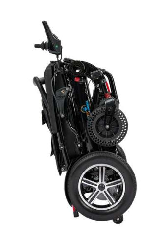 Elektrorollstuhl Elchtec Panda faltbar, schwarz, Sitzbreite 48cm