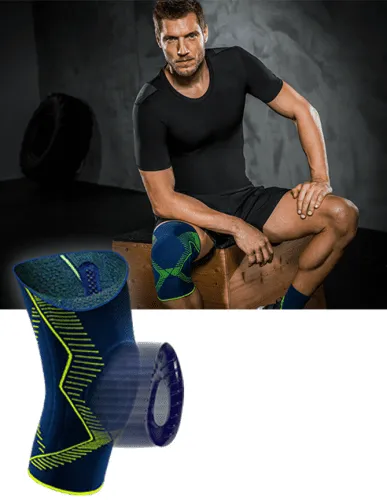 Kniebandage Genumedi E+motion 3.0 extraweit schwarz-gelb