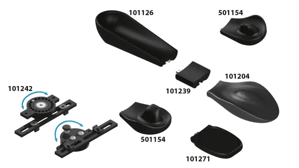 HEMI-System Handauflage ergonomisch schwarz