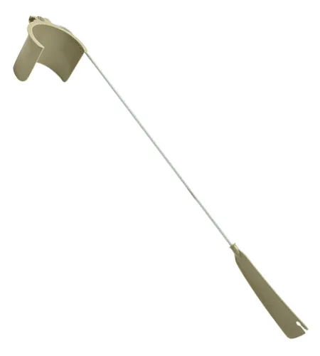 Strumpfanzieher mit Schuhlöffel beige/weiß