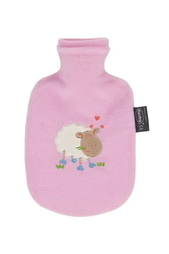 Wärmflasche für Kinder mit Fleecebezug
