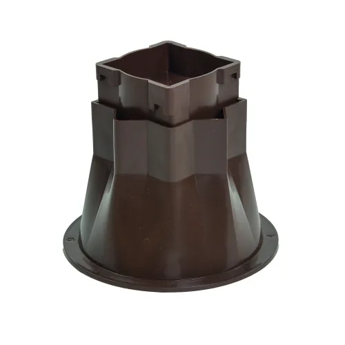 Betterhöher ca.7,2x7,2x8-13cm, braun (VPE: 4 Stück)