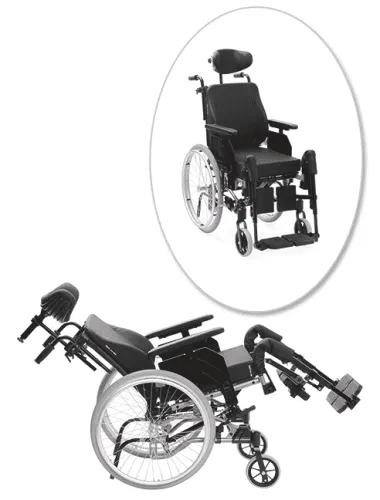 Multifunktionsrollstuhl Netti 4U CE Plus silber