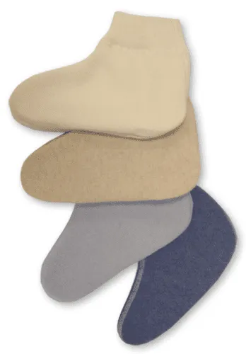 Fußwärmer/Bettschuhe 50% Angora natur (Paar)