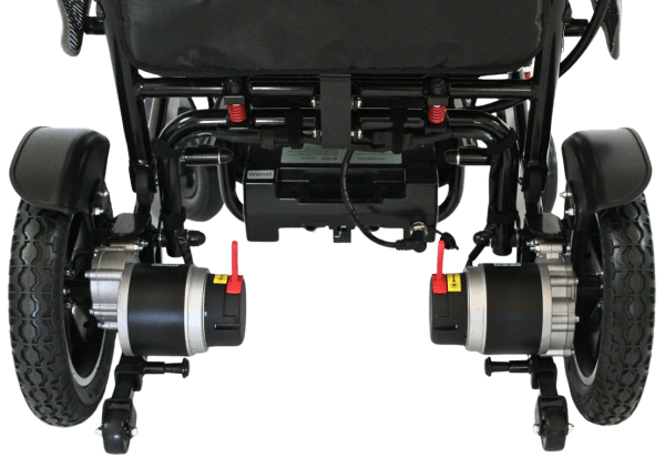 Elektrorollstuhl Weser XXL, 6 km/h, schwarz, faltbar, 24V 26Ah Lithium