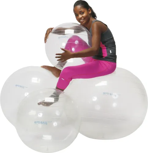 Gymnastikball Gymnic OPTI transparent
